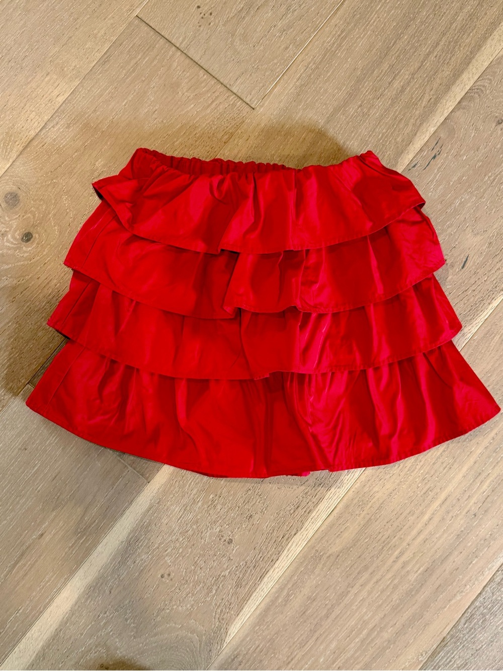 Crewcuts red ruffle mini skirt girls 12/14